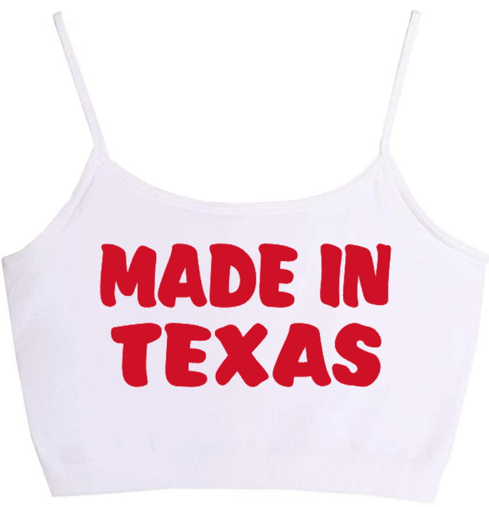 Made In Texas Seamless Crop Top (Available in 2 Colors)