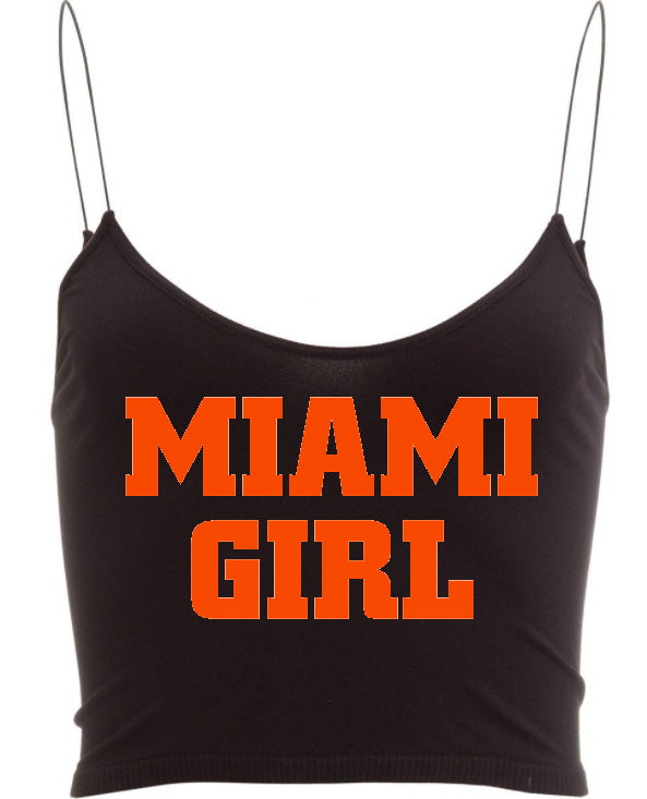 Miami Girl Seamless Skinny Strap Crop Top (Available in 2 Colors)