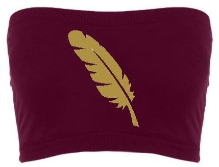 The Gold Feather Seamless Crop Tube Top (Available in 3 Colors)