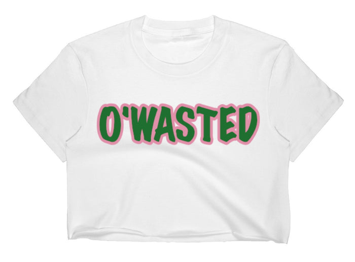 O'Wasted Raw Hem Cropped Tee (Available in 2 Colors)