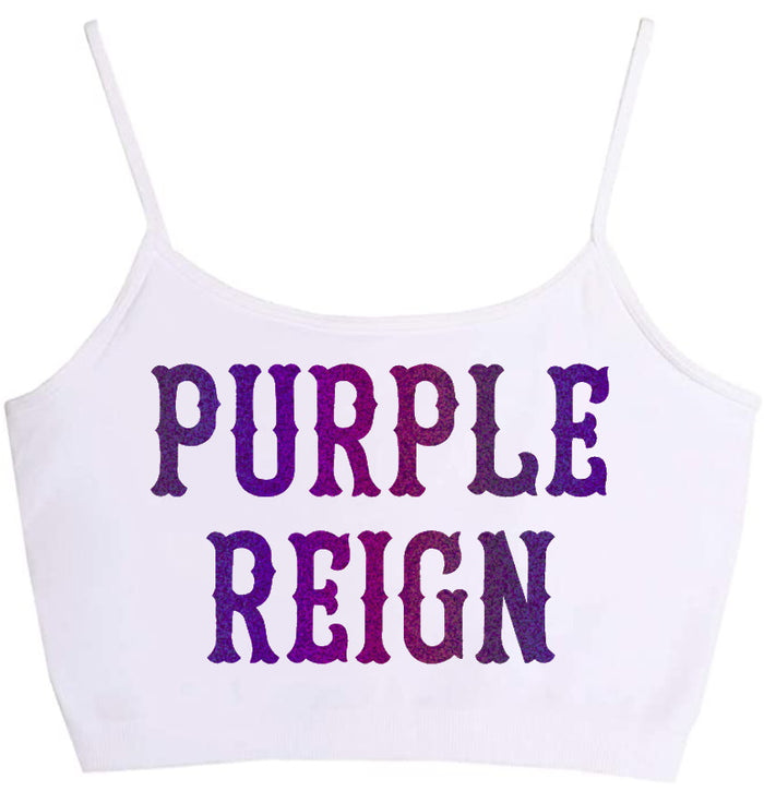Purple Reign Hologram Seamless Crop Top (Available in 2 Colors)