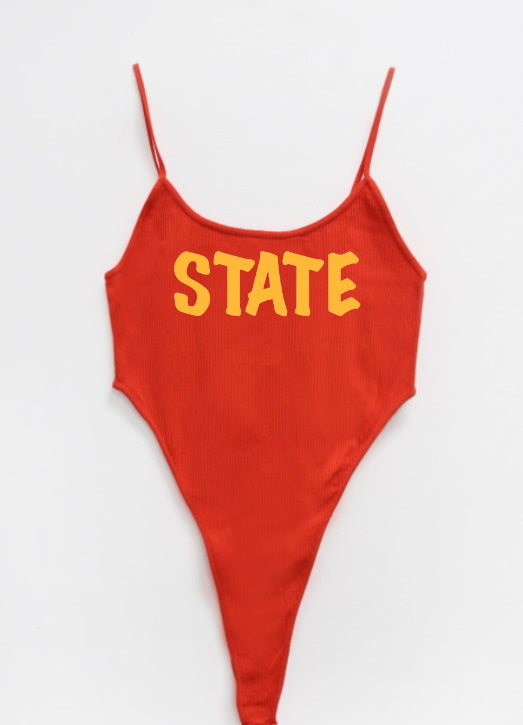 State Seamless Deep Side Cut Ribbed Bodysuit (Available in 3 Colors)