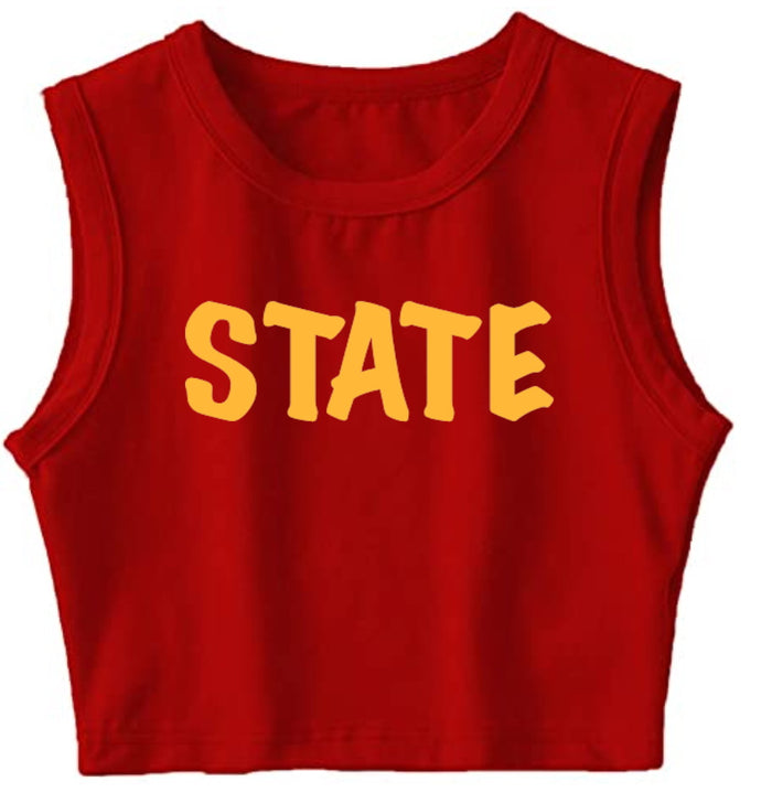 State Sleeveless Tank Crop Top