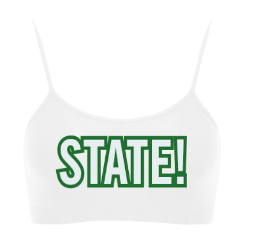 State! Seamless Spaghetti Strap Super Crop Top (Available in 2 Colors)