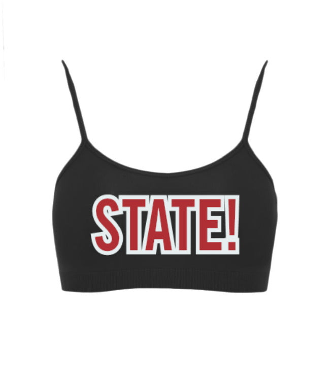 State! Seamless Spaghetti Strap Super Crop Top