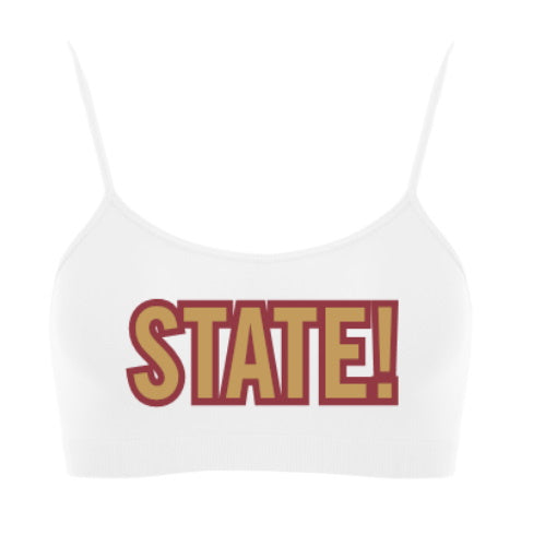 State! Seamless Spaghetti Strap Super Crop Top (Available in 2 Colors)