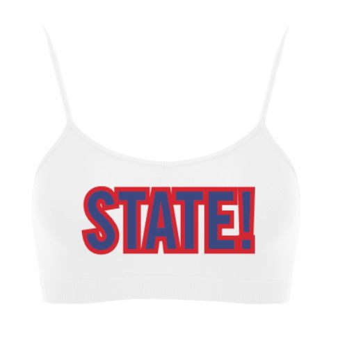 State! Seamless Spaghetti Strap Super Crop Top