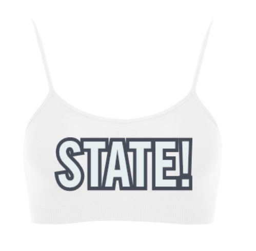 State! Seamless Spaghetti Strap Super Crop Top