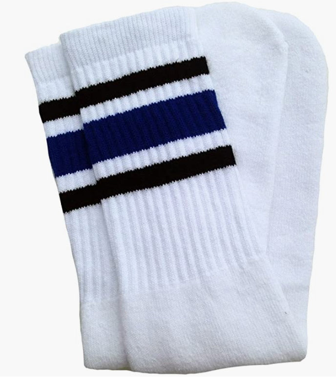 Striped Calf High Tube Socks