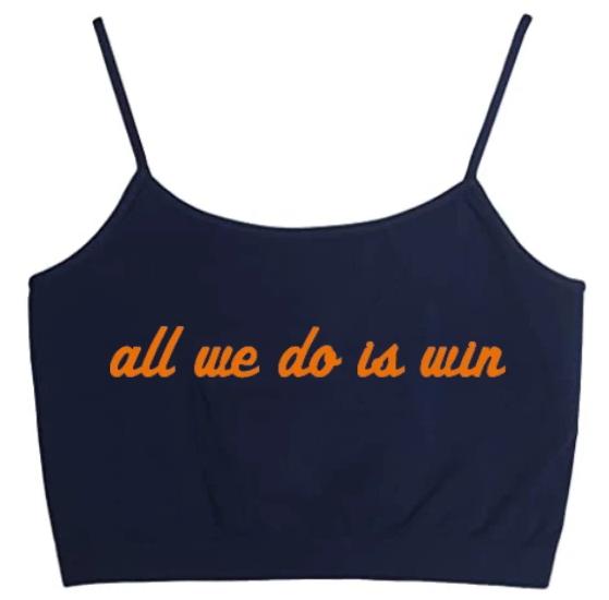 All We Do Is Win Seamless Crop Top (Available in 2 Colors)