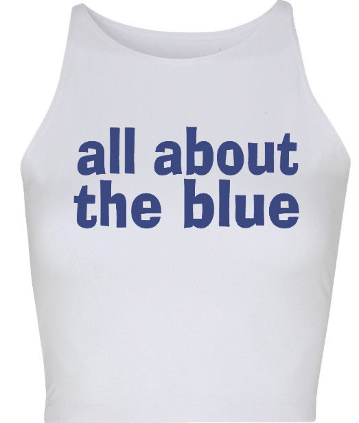 All About The Blue Seamless Crop Top