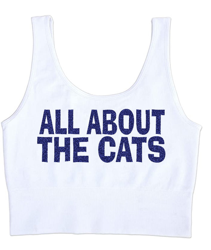 All About It Glitter Seamless Ribbed Tank Crop Top
