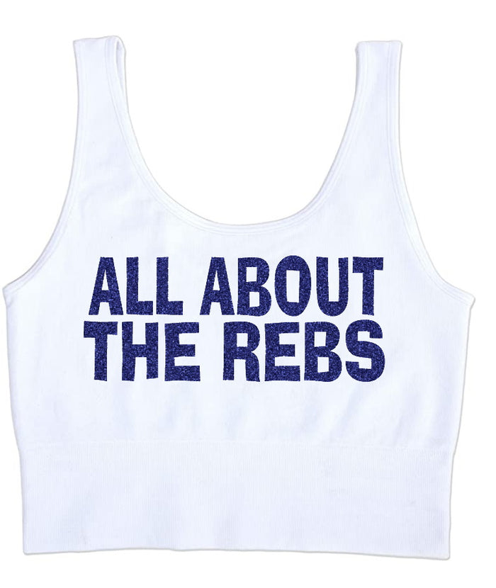 All About It Glitter Seamless Ribbed Tank Crop Top