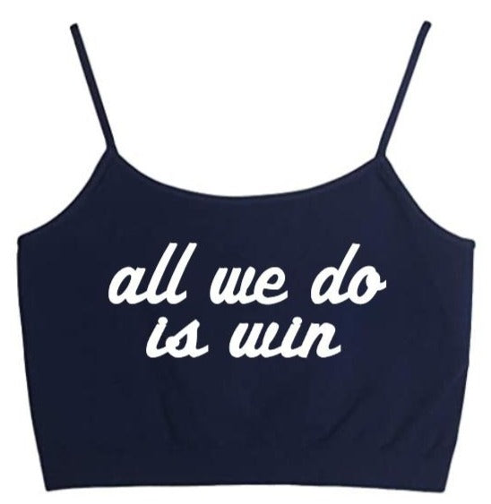 All We Do Is Win Seamless Crop Top