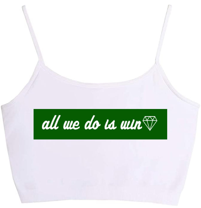 All We Do Is Win Seamless Crop Top (Available in 2 Colors)