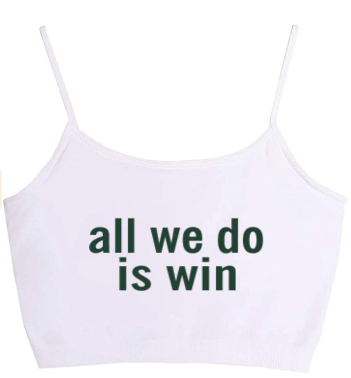 All We Do Is Win Seamless Crop Top (Available in 2 Colors)