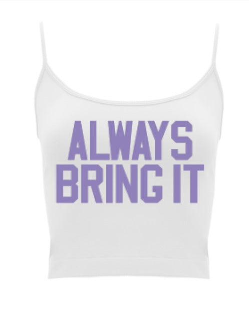 Always Bring It Seamless Spaghetti Strap Crop Top (Available in
