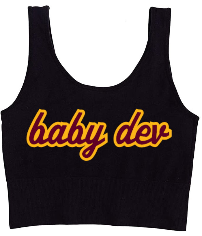 Baby Dev Seamless Tank Crop Top (Available in 2 Colors)
