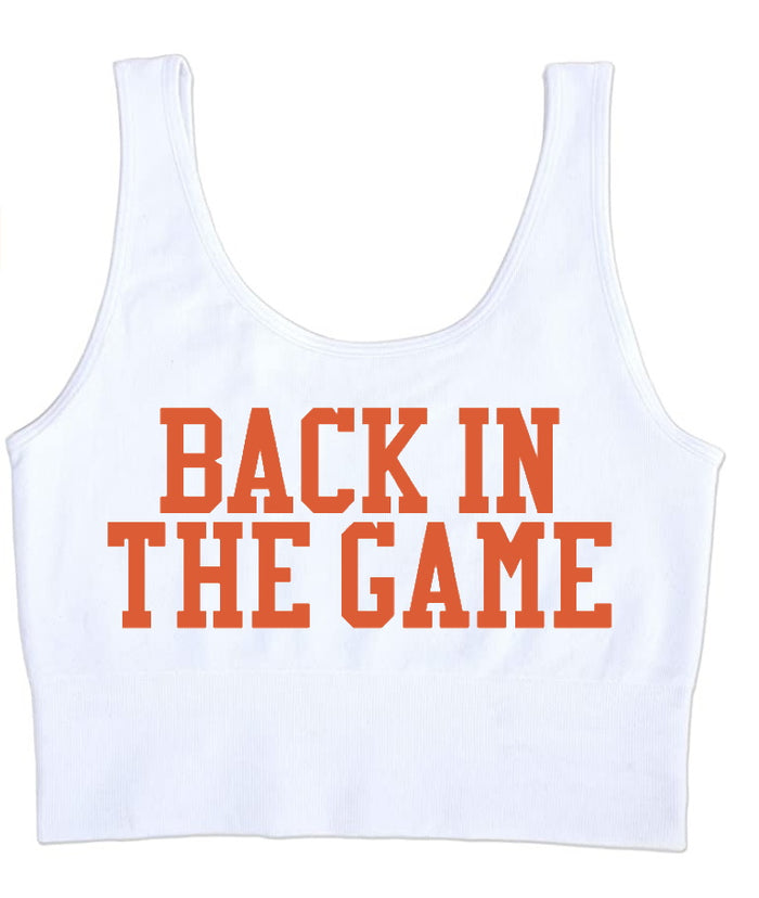 Back In The Game Seamless Tank Crop Top (Available in 2 Colors)