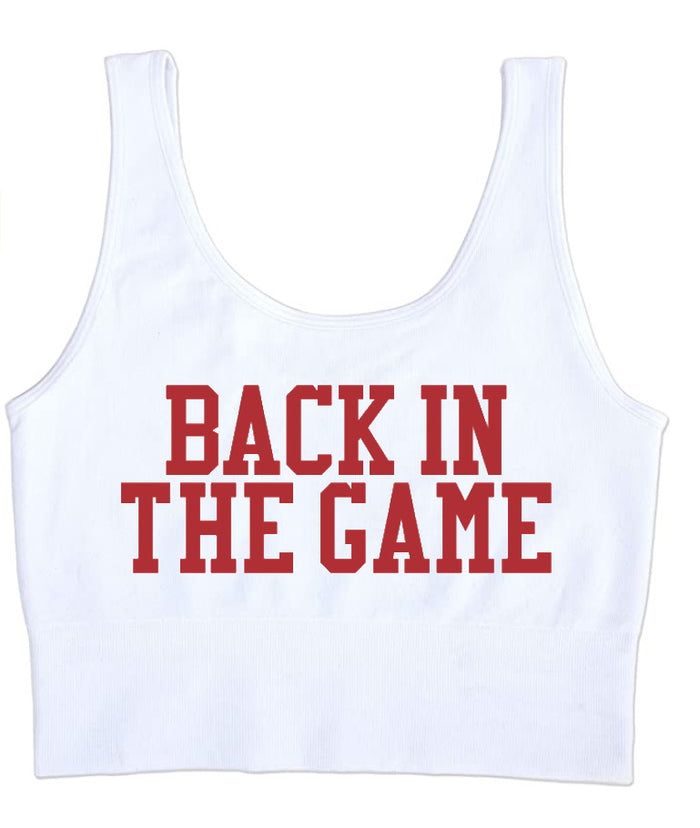 Back In The Game Seamless Tank Crop Top (Available in 2 Colors)