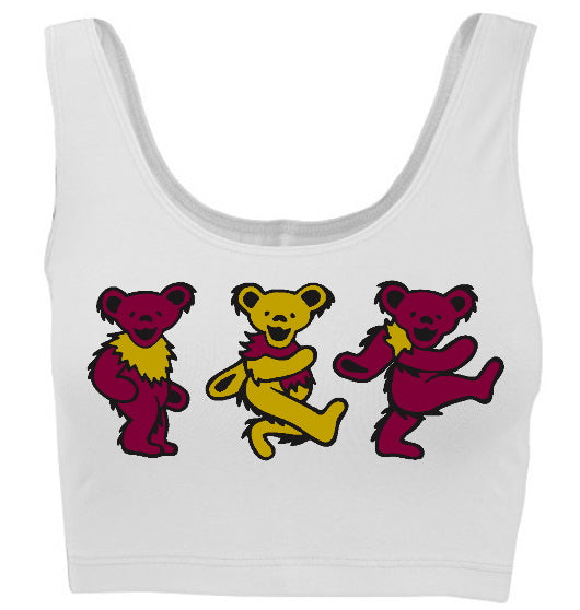 Game Day Teddies Tank Crop Top (Available in 2 Colors)