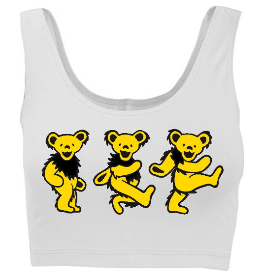 Game Day Teddies Tank Crop Top (Available in 2 Colors)