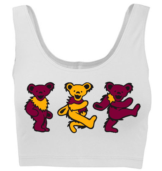 Game Day Teddies Tank Crop Top (Available in 2 Colors)