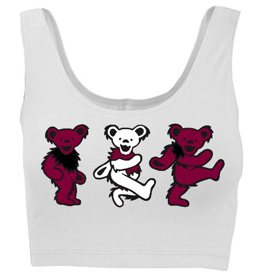 Game Day Teddies Tank Crop Top (Available in 2 Colors)