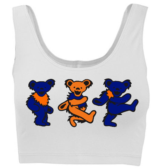 Game Day Teddies Tank Crop Top
