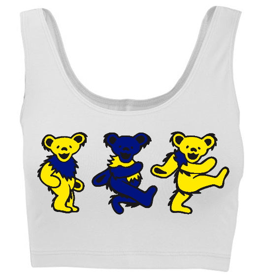 Game Day Teddies Tank Crop Top