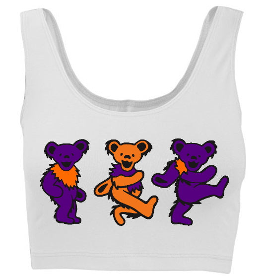 Game Day Teddies Tank Crop Top (Available in 2 Colors)
