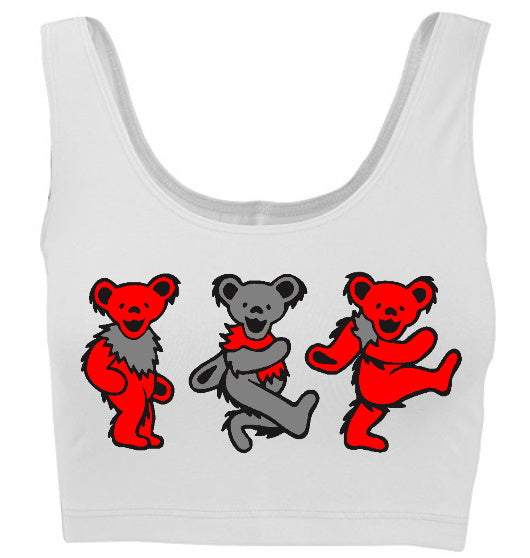 Game Day Teddies Tank Crop Top (Available in 2 Colors)