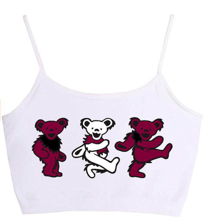 Game Day Teddies Seamless Crop Top (Available in 2 Colors)