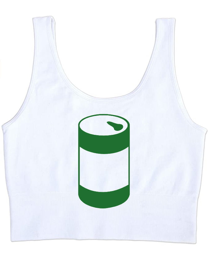 Beer Can Me! Seamless Tank Crop Top (Available in 2 Colors)