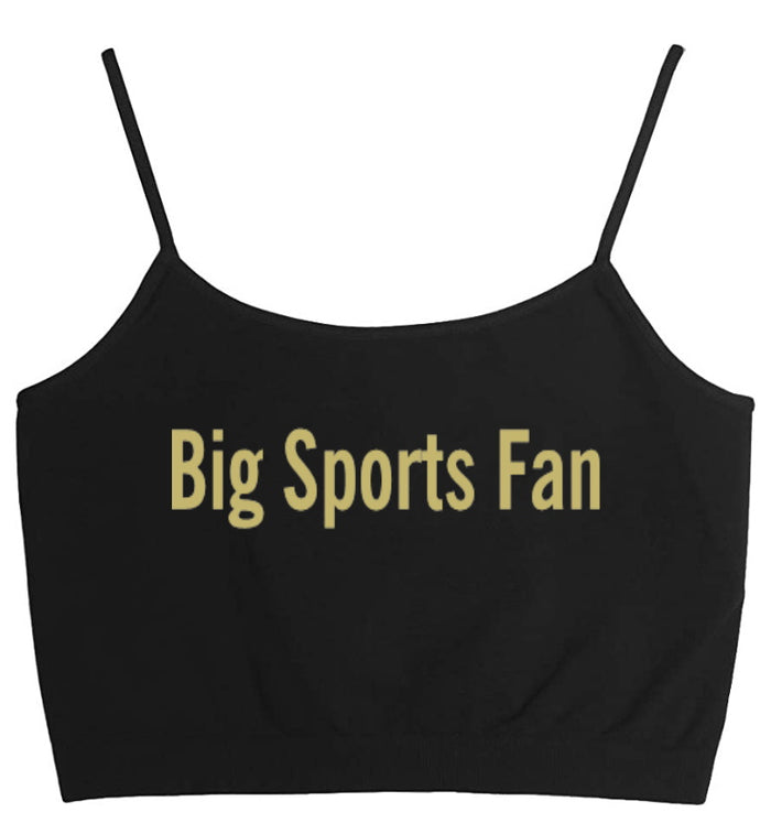 Big Sports Fan Seamless Crop Top (Available in 2 Colors)