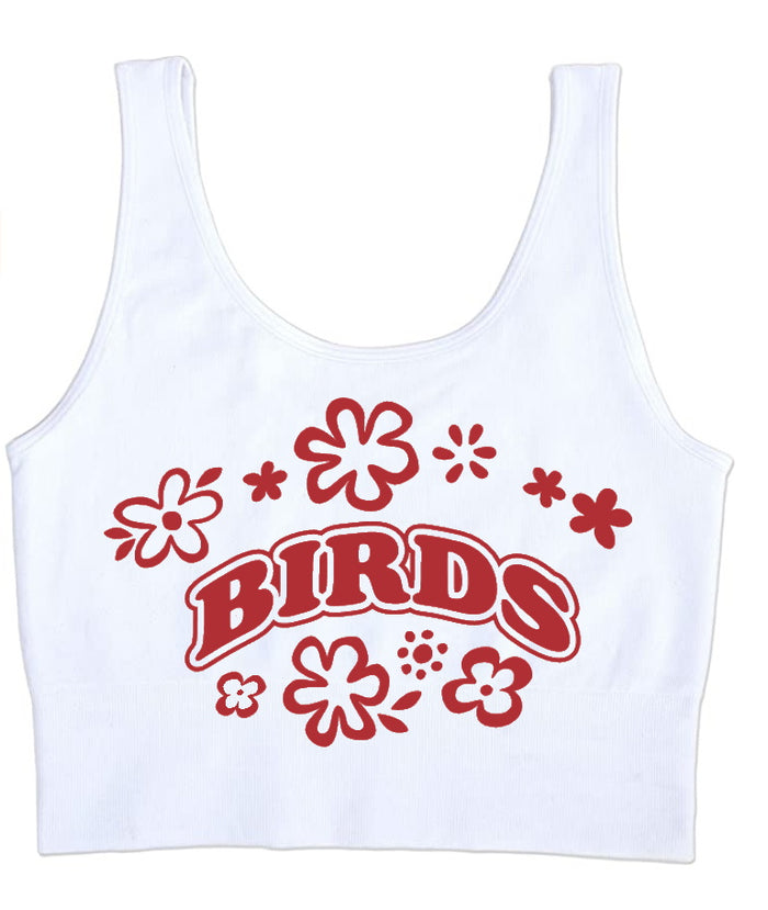 Birds Seamless Tank Crop Top