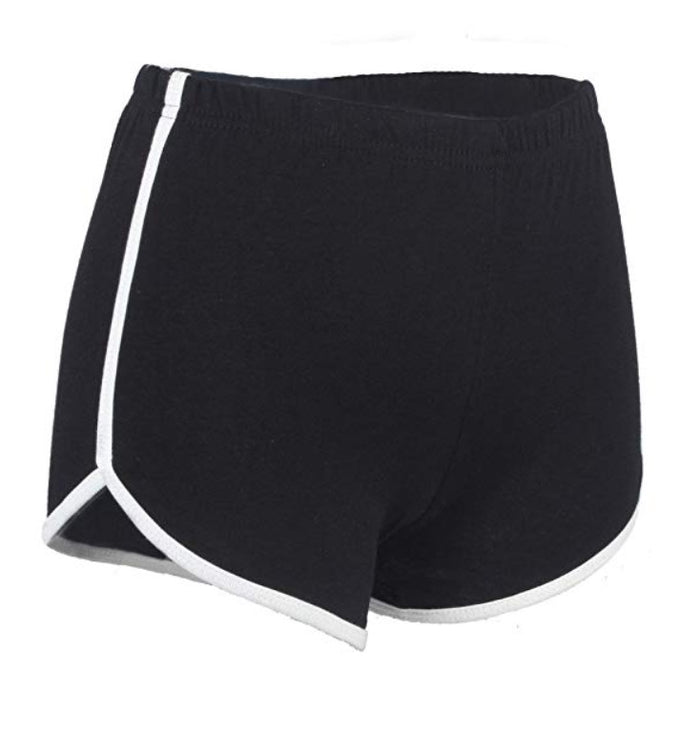 Black Ringer Shorts