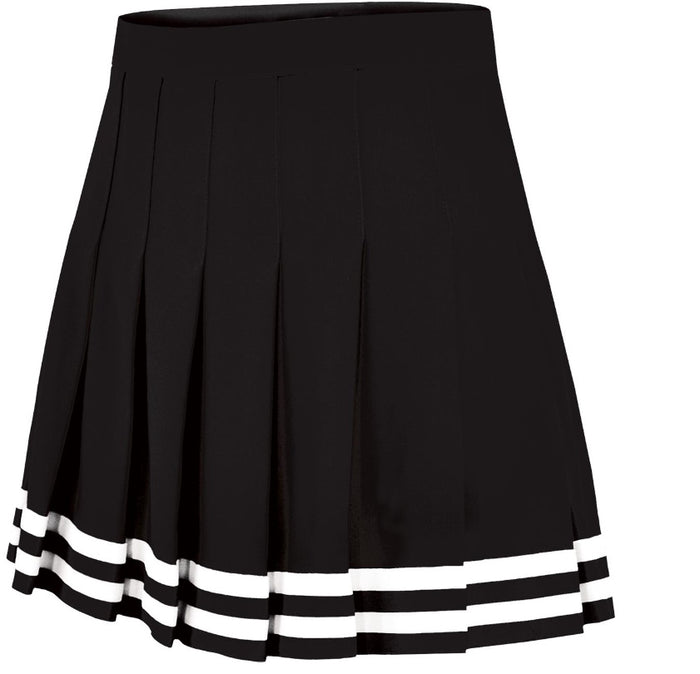 Black Knife Pleat Cheer Skirt