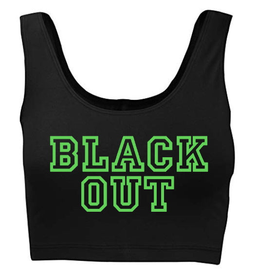 Black Out Tank Crop Top (Available in 2 Colors)