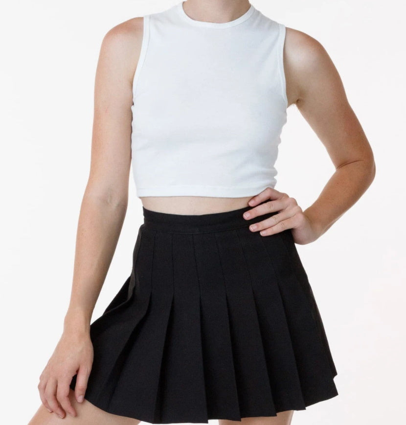 Black pleated cheer skirt online