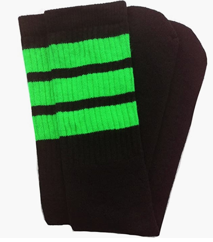 Striped Calf High Tube Socks