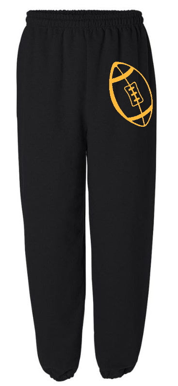 Let's Play Football Black Sweats