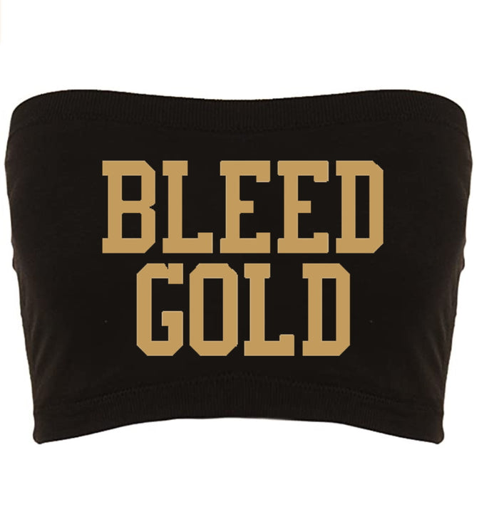 Bleed Gold Seamless Crop Tube Top (Available in 2 Colors)
