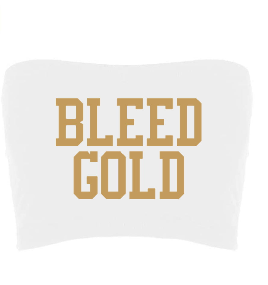 Bleed Gold Seamless Crop Tube Top (Available in 2 Colors)