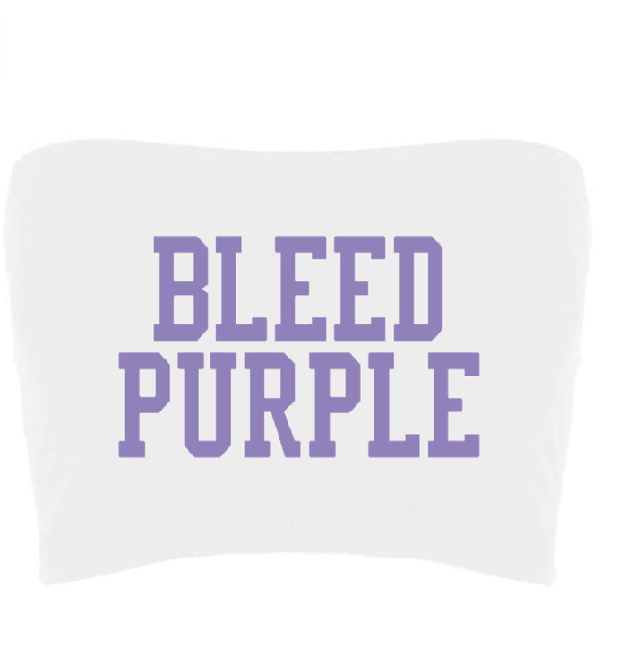 Bleed Purple Seamless Crop Tube Top (Available in 2 Colors)