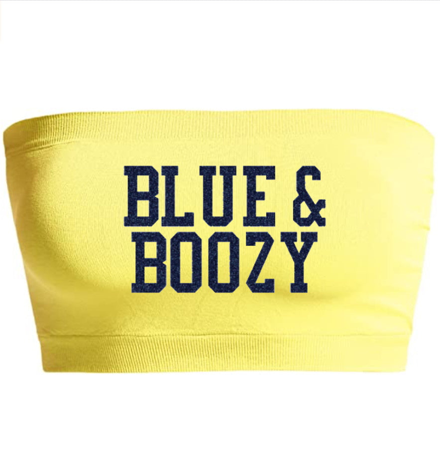 Blue & Boozy Seamless Bandeau (Available in 2 Colors)