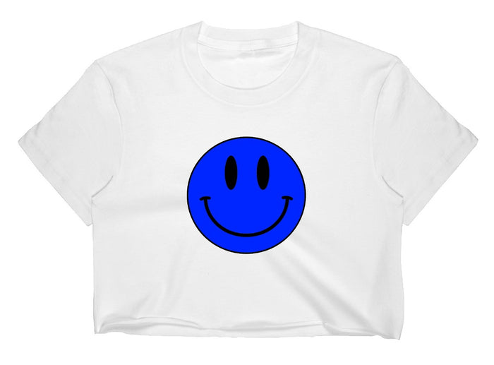 Happy Game Day Raw Hem Cropped Tee (Available in 2 Colors)