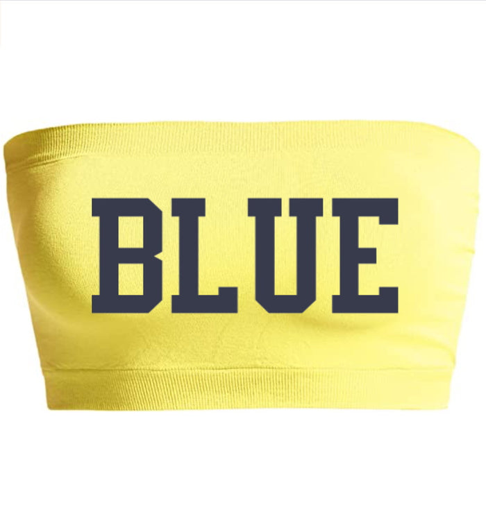 Blue Seamless Bandeau (Available in 2 Colors)