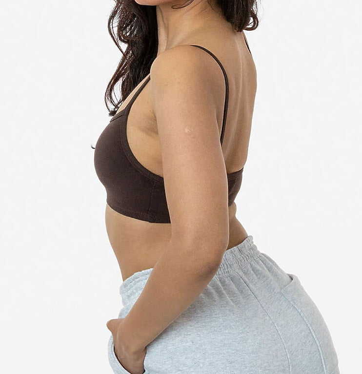 Custom Embroidered Team Patch Zadie Bralette  (Available In 5 Colors)