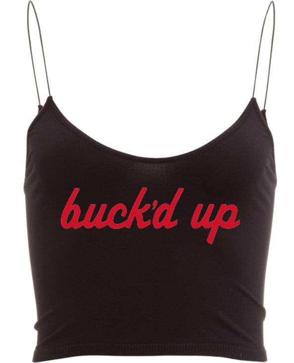Buck'd Up Seamless Skinny Strap Crop Top (Available in 2 Colors)